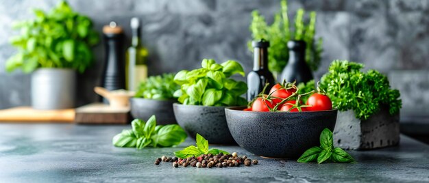 Składniki na blacie